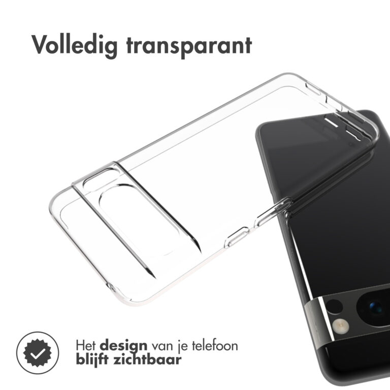 Accezz Clear Backcover Google Pixel 8 Pro - Transparant - Afbeelding 5