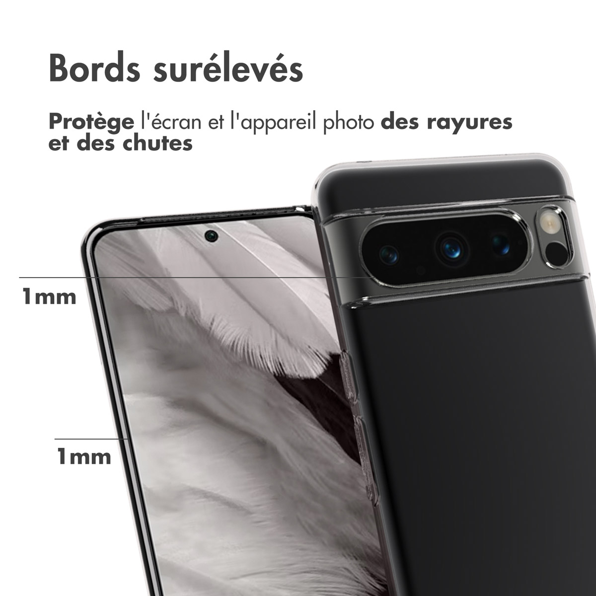 Accezz Clear Backcover Google Pixel 8 Pro - Transparant - Afbeelding 8