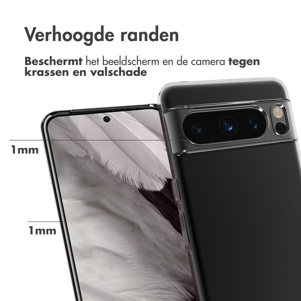 Accezz Clear Backcover Google Pixel 8 Pro - Transparant - Afbeelding 7