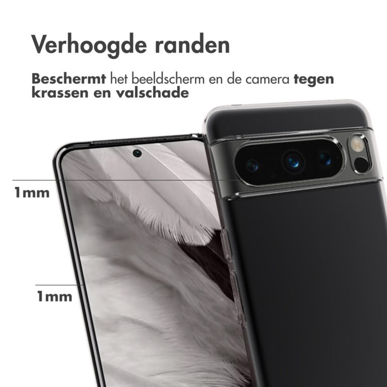 Accezz Clear Backcover Google Pixel 8 Pro - Transparant - Afbeelding 3