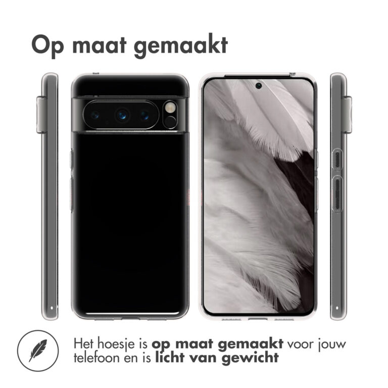 Accezz Clear Backcover Google Pixel 8 Pro - Transparant - Afbeelding 2