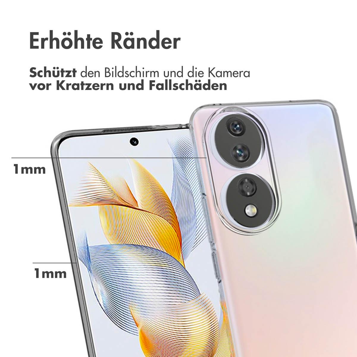 Accezz Clear Backcover Honor 90 - Transparant - Afbeelding 7