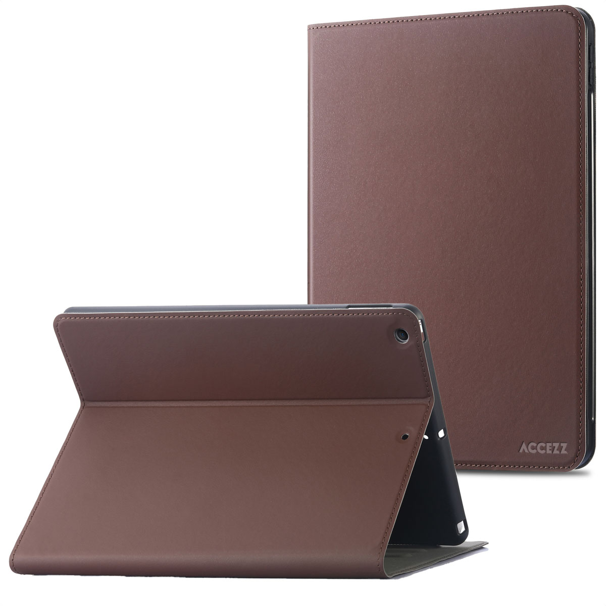 Accezz Classic Tablet Case Apple iPad 9 (2021) 10.2 inch / iPad 8 (2020) 10.2 inch / iPad 7 (2019) 10.2 inch - Bruin - Afbeelding 2