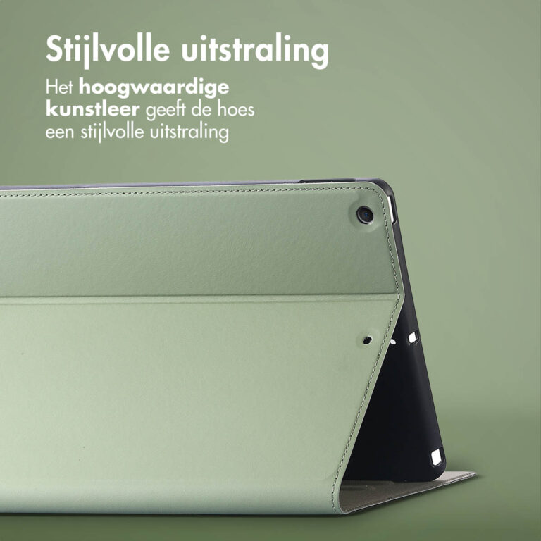 Accezz Classic Tablet Case Apple iPad 9 (2021) 10.2 inch / iPad 8 (2020) 10.2 inch / iPad 7 (2019) 10.2 inch - Groen - Afbeelding 6