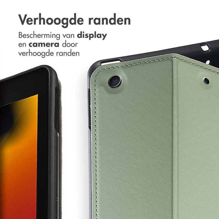 Accezz Classic Tablet Case Apple iPad 9 (2021) 10.2 inch / iPad 8 (2020) 10.2 inch / iPad 7 (2019) 10.2 inch - Groen - Afbeelding 5