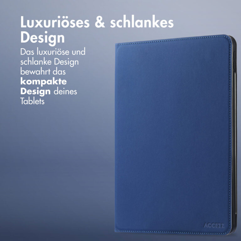Accezz Classic Tablet Case Apple iPad Air 11 inch (2025) M3 / (2024) M2 / Air 5 (2022) / Air 4 (2020) - Donkerblauw - Afbeelding 8