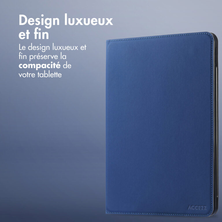 Accezz Classic Tablet Case Apple iPad Air 11 inch (2025) M3 / (2024) M2 / Air 5 (2022) / Air 4 (2020) - Donkerblauw - Afbeelding 7