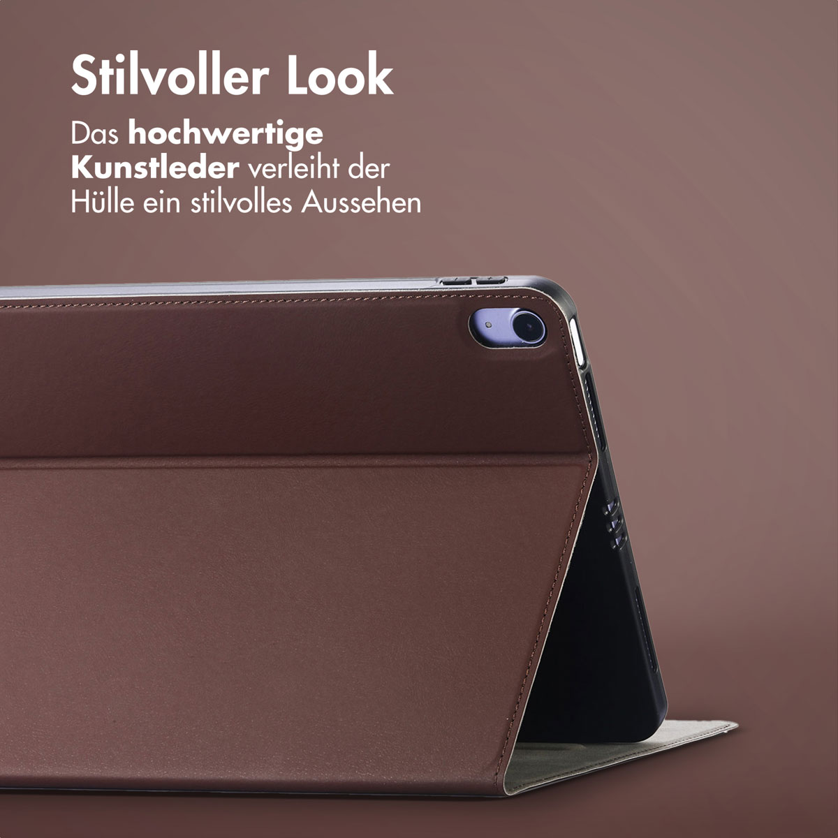 Accezz Classic Tablet Case Apple iPad Air 11 inch (2025) M3 / (2024) M2 / Air 5 (2022) / Air 4 (2020) - Bruin - Afbeelding 4