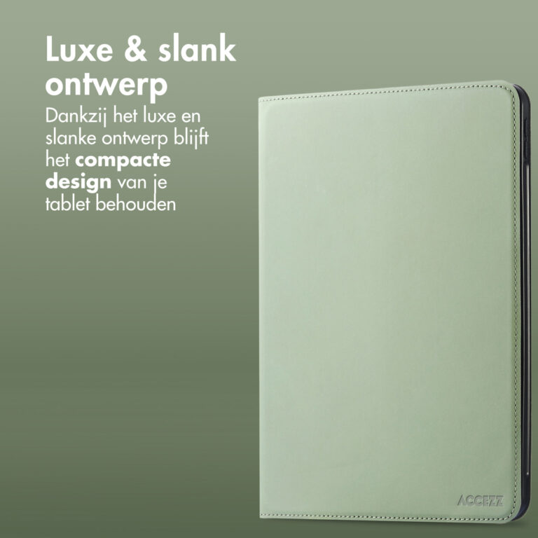 Accezz Classic Tablet Case Apple iPad Air 11 inch (2025) M3 / (2024) M2 / Air 5 (2022) / Air 4 (2020) - Groen - Afbeelding 8