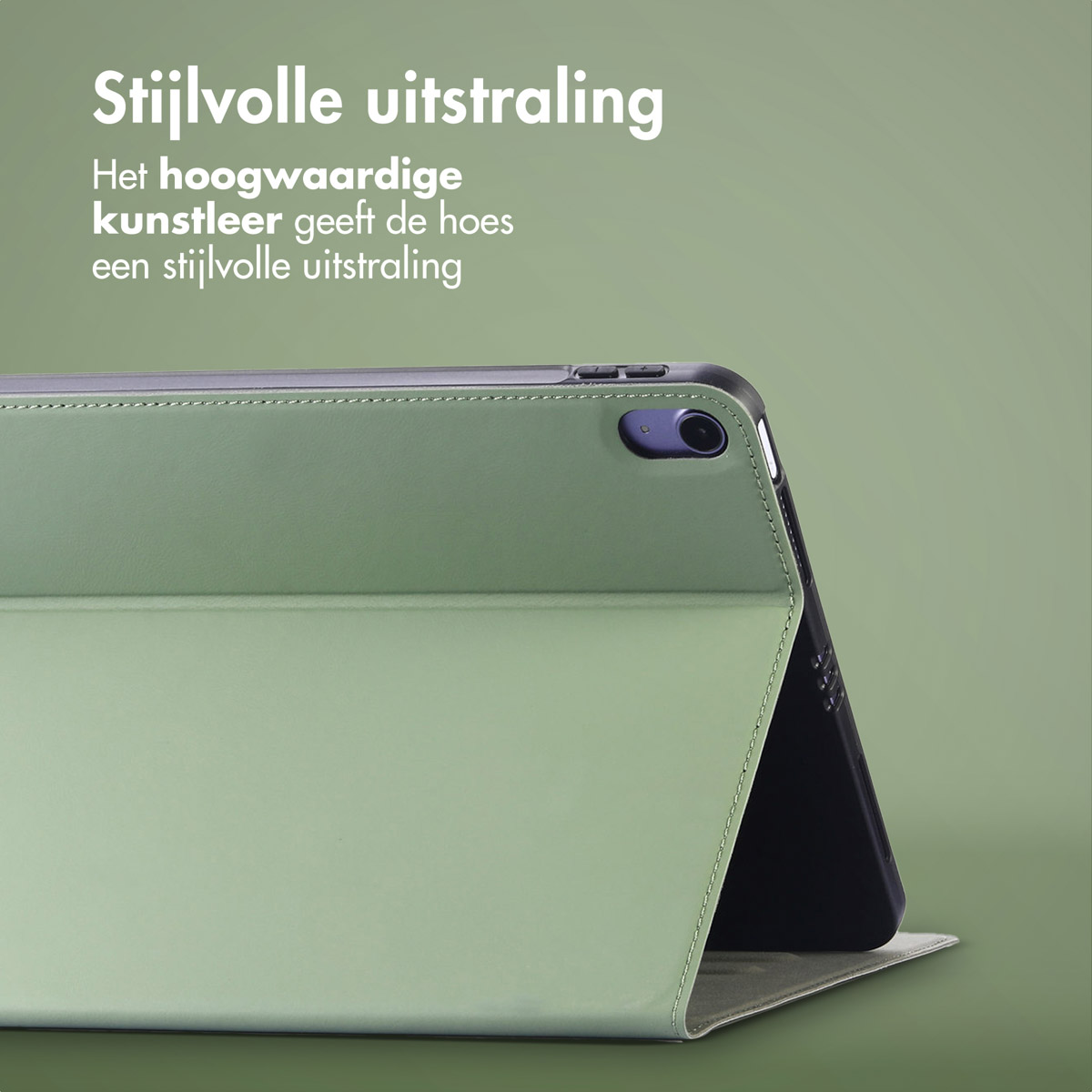 Accezz Classic Tablet Case Apple iPad Air 11 inch (2025) M3 / (2024) M2 / Air 5 (2022) / Air 4 (2020) - Groen - Afbeelding 5