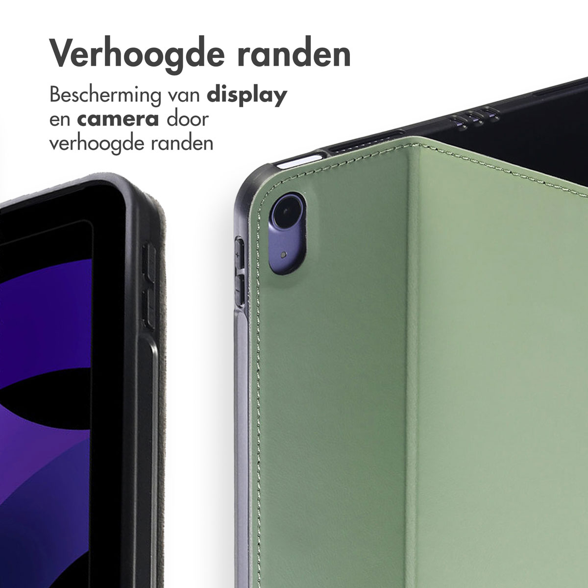 Accezz Classic Tablet Case Apple iPad Air 11 inch (2025) M3 / (2024) M2 / Air 5 (2022) / Air 4 (2020) - Groen - Afbeelding 10