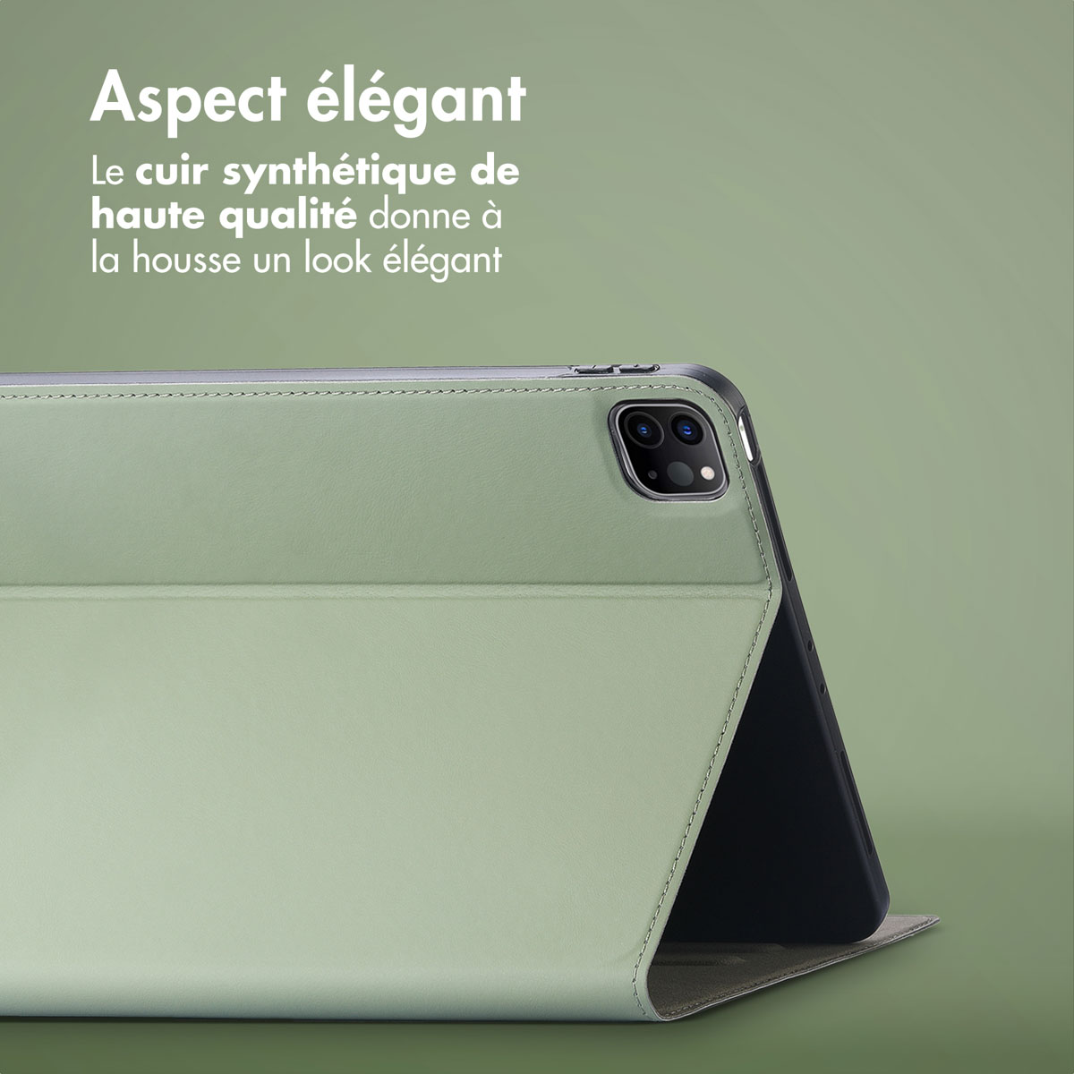 Accezz Classic Tablet Case Apple iPad Pro 11 (2022 / 2021 / 2020 / 2018) - Groen - Afbeelding 4