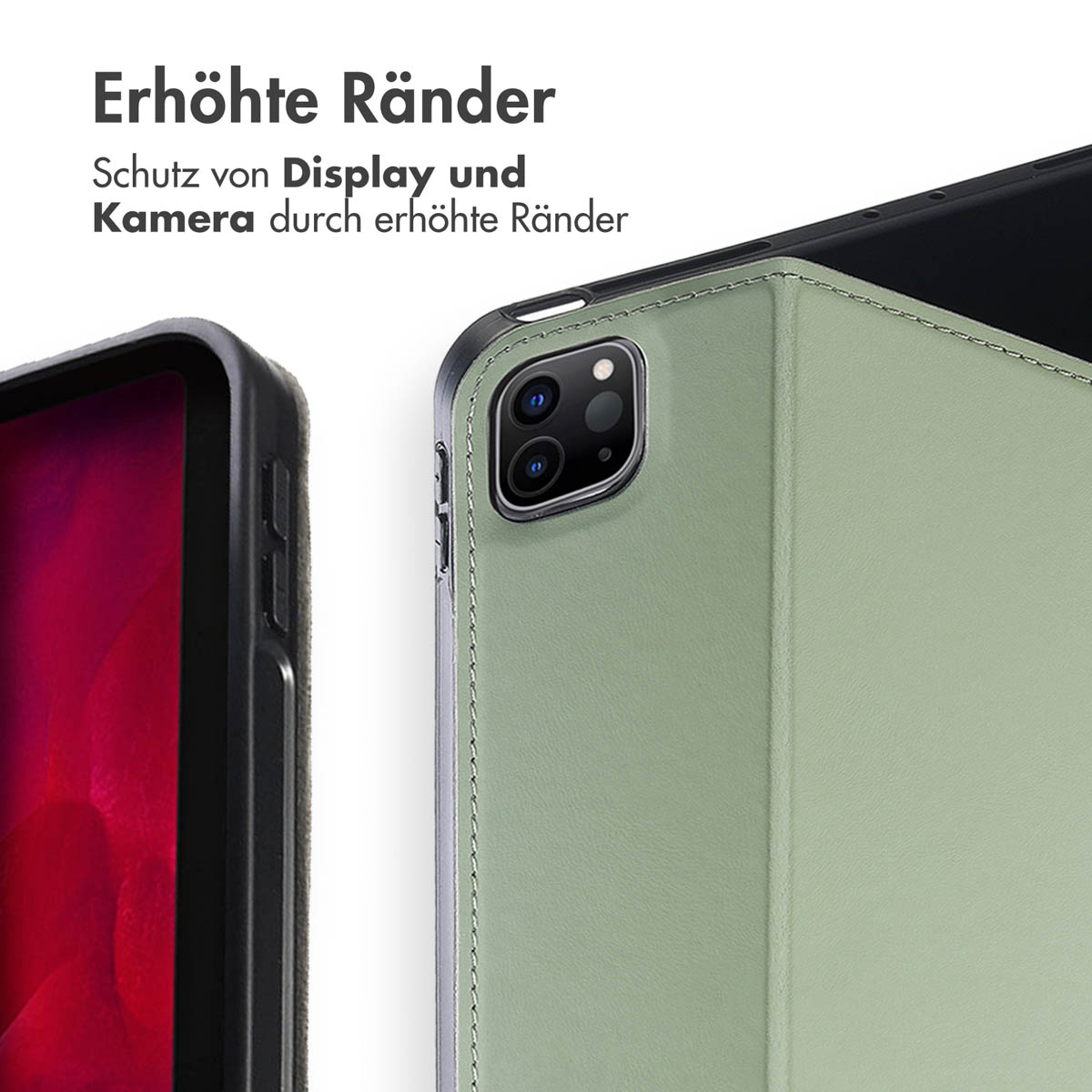 Accezz Classic Tablet Case Apple iPad Pro 12.9 (2022) / Pro 12.9 (2021) / Pro 12.9 (2020) - Groen - Afbeelding 10