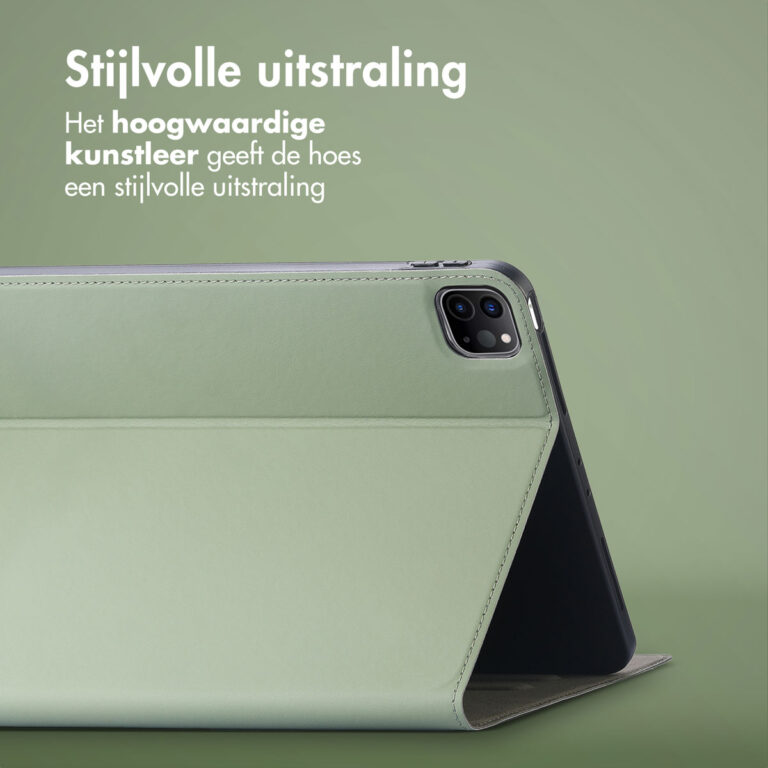 Accezz Classic Tablet Case Apple iPad Pro 12.9 (2022) / Pro 12.9 (2021) / Pro 12.9 (2020) - Groen - Afbeelding 5