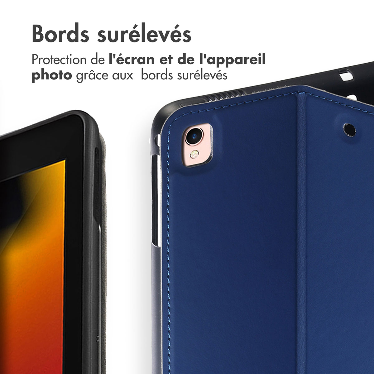 Accezz Classic Tablet Case Apple iPad 6 (2018) 9.7 inch / iPad 5 (2017) 9.7 inch / Air 2 (2014)/Air 1 (2013) - Donkerblauw - Afbeelding 10