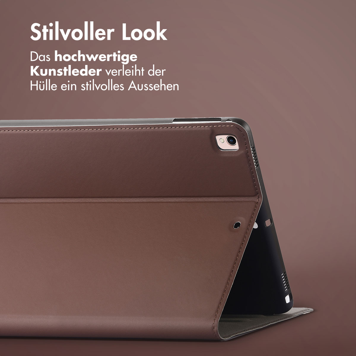 Accezz Classic Tablet Case Apple iPad 6 (2018) 9.7 inch / iPad 5 (2017) 9.7 inch / Air 2 (2014)/Air 1 (2013) - Bruin - Afbeelding 5