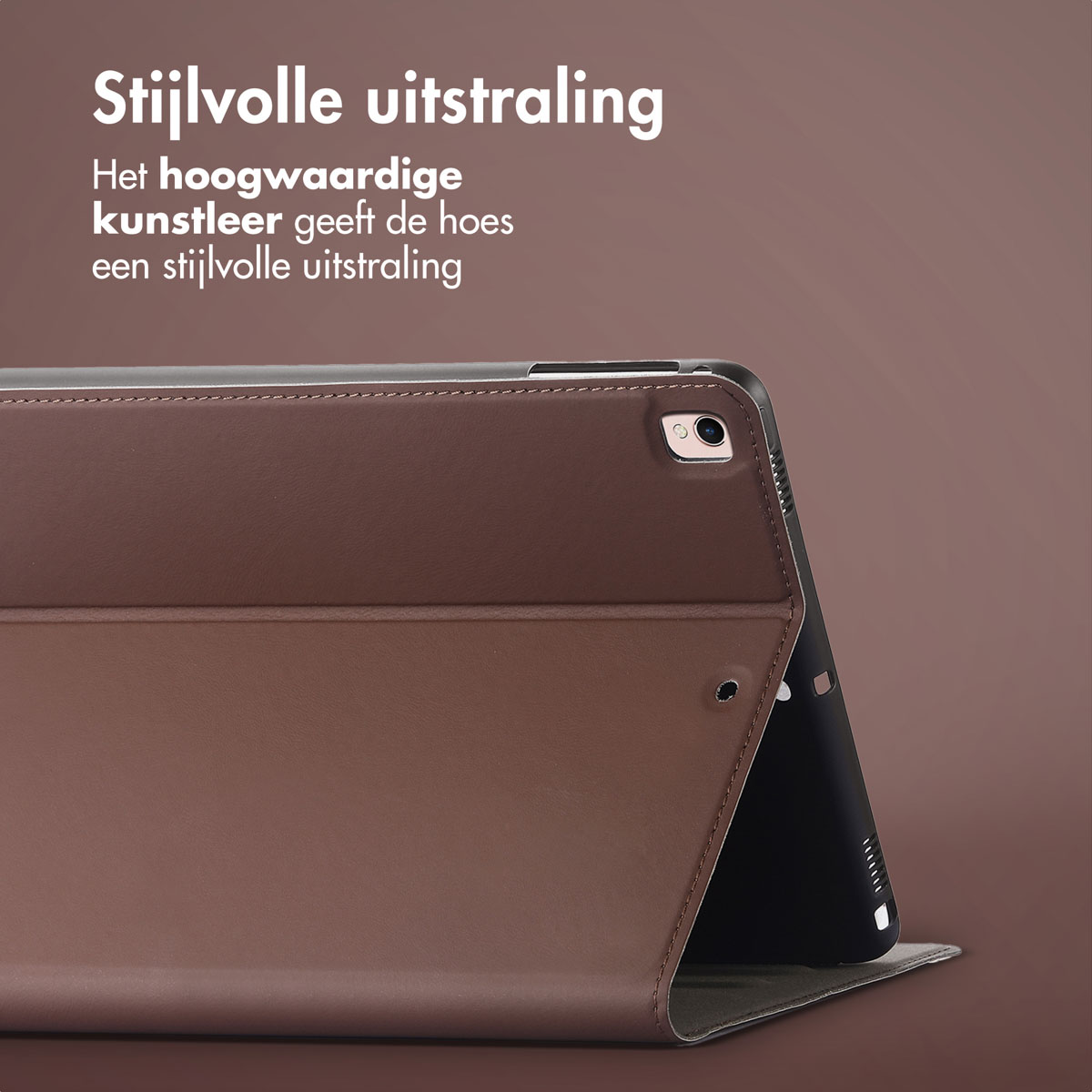 Accezz Classic Tablet Case Apple iPad 6 (2018) 9.7 inch / iPad 5 (2017) 9.7 inch / Air 2 (2014)/Air 1 (2013) - Bruin - Afbeelding 4