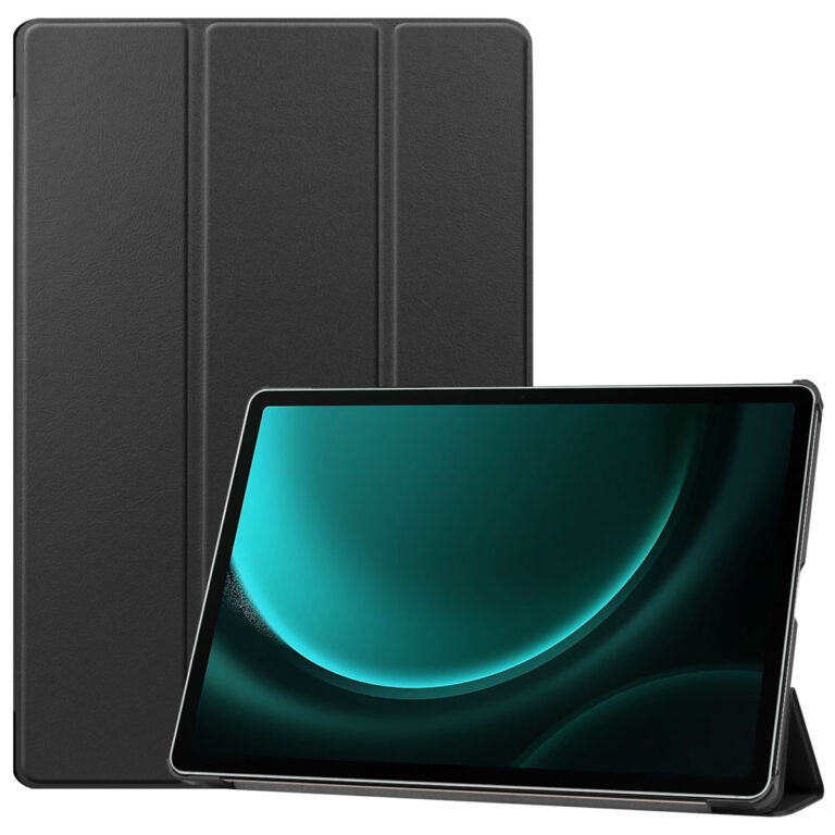 Accezz Trifold Bookcase Samsung Tab S10 Plus / Tab S9 FE Plus - Zwart - Afbeelding 5
