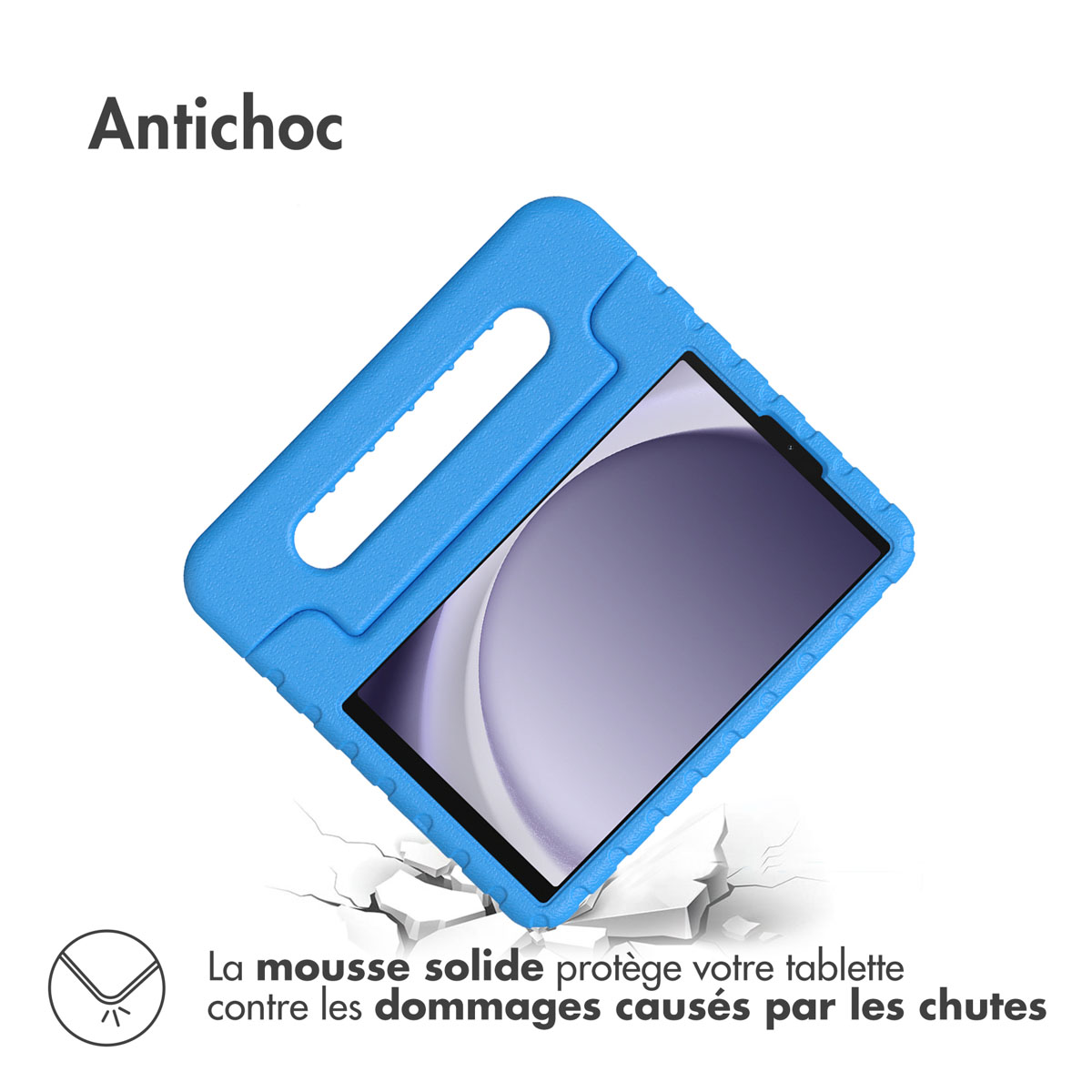 Accezz Kidsproof Backcover met handvat Samsung Galaxy Tab A11 / A9 8.7 inch - Blauw - Afbeelding 5