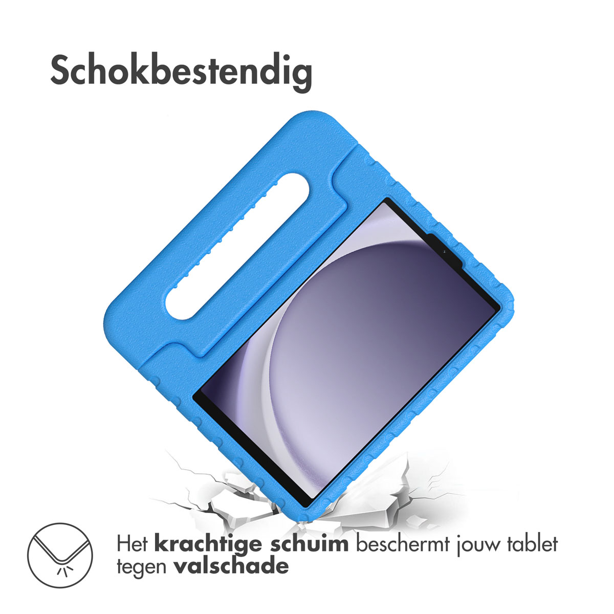 Accezz Kidsproof Backcover met handvat Samsung Galaxy Tab A11 / A9 8.7 inch - Blauw - Afbeelding 6