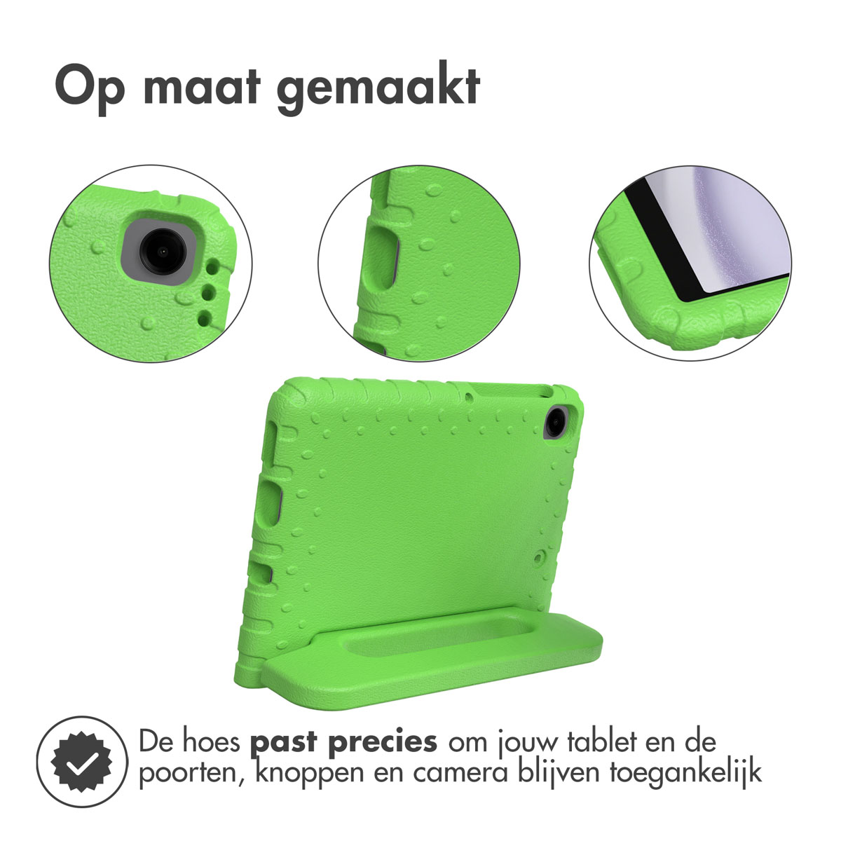 Accezz Kidsproof Backcover met handvat Samsung Galaxy Tab A11 / A9 8.7 inch - Groen - Afbeelding 3
