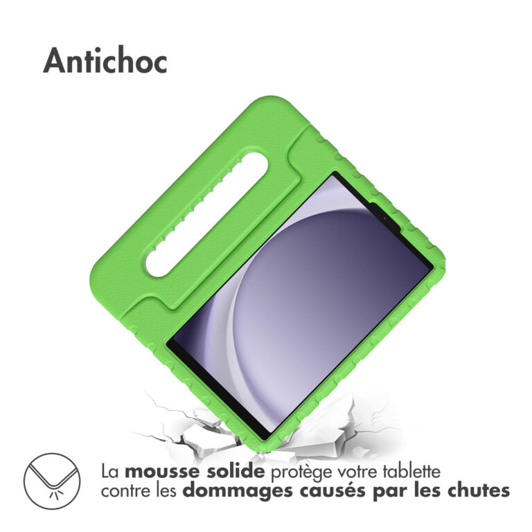 Accezz Kidsproof Backcover met handvat Samsung Galaxy Tab A9 8.7 inch - Groen - Afbeelding 6