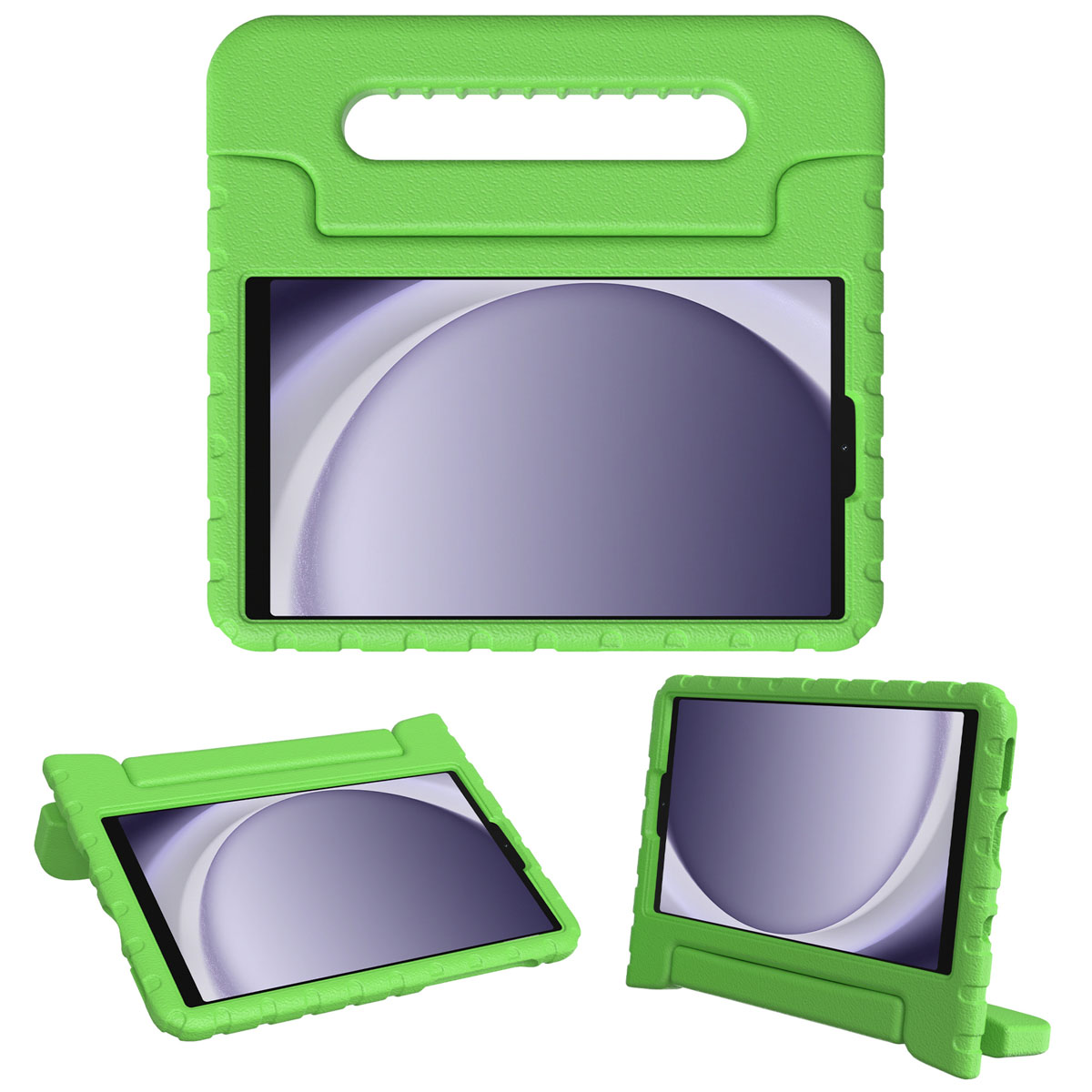 Accezz Kidsproof Backcover met handvat Samsung Galaxy Tab A11 / A9 8.7 inch - Groen - Afbeelding 2