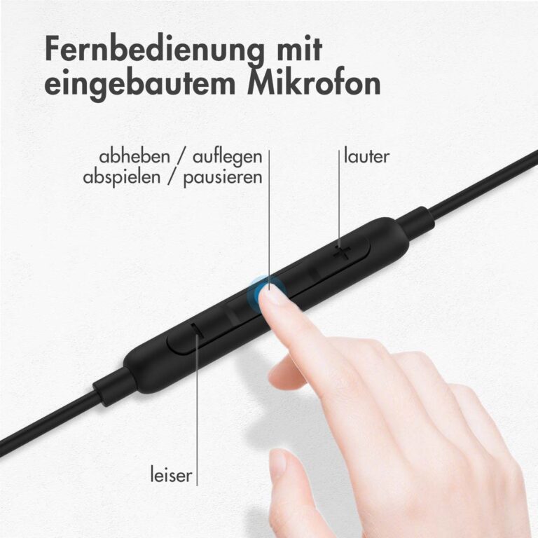Accezz In-ear oordopjes - Bedrade oordopjes - AUX / 3,5 mm Jack aansluiting - Zwart - Afbeelding 8