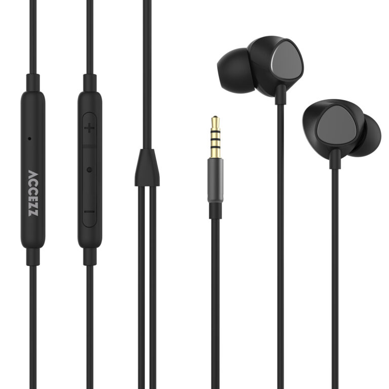 Accezz In-ear oordopjes - Bedrade oordopjes - AUX / 3,5 mm Jack aansluiting - Zwart - Afbeelding 9