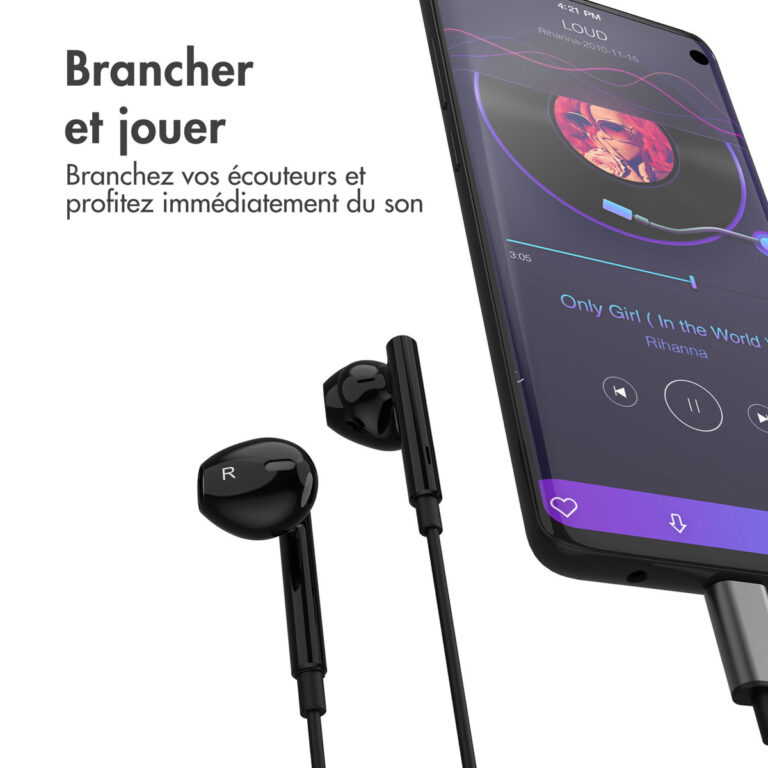 Accezz Oordopjes - Bedrade oordopjes - USB-C aansluiting - Zwart - Afbeelding 9