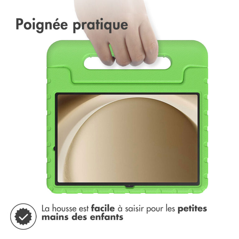 Accezz Kidsproof Backcover met handvat Samsung Galaxy Tab A9 Plus - Groen - Afbeelding 8