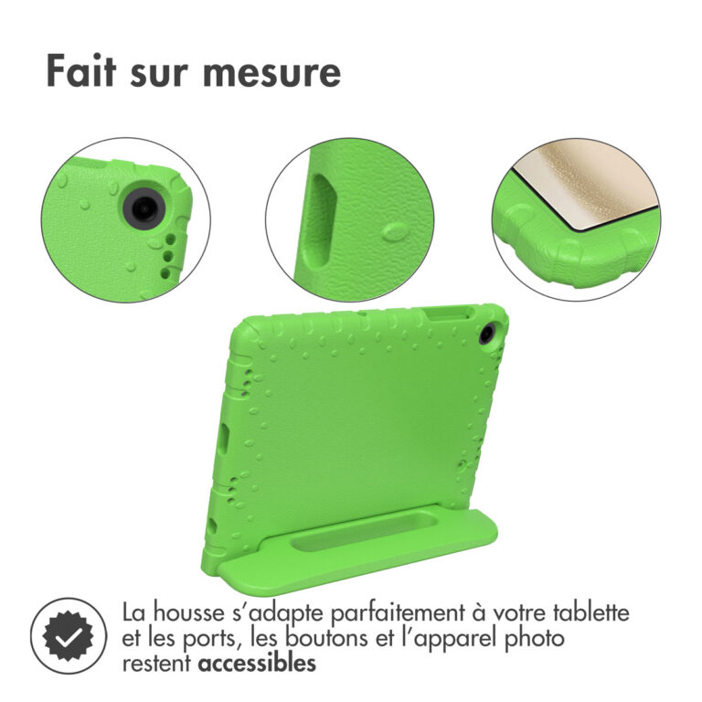 Accezz Kidsproof Backcover met handvat Samsung Galaxy Tab A9 Plus - Groen - Afbeelding 7