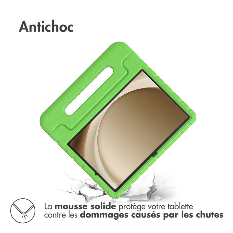 Accezz Kidsproof Backcover met handvat Samsung Galaxy Tab A9 Plus - Groen - Afbeelding 6