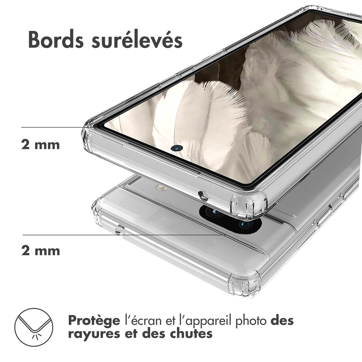 Accezz Xtreme Impact Backcover Google Pixel 8 - Transparant - Afbeelding 8