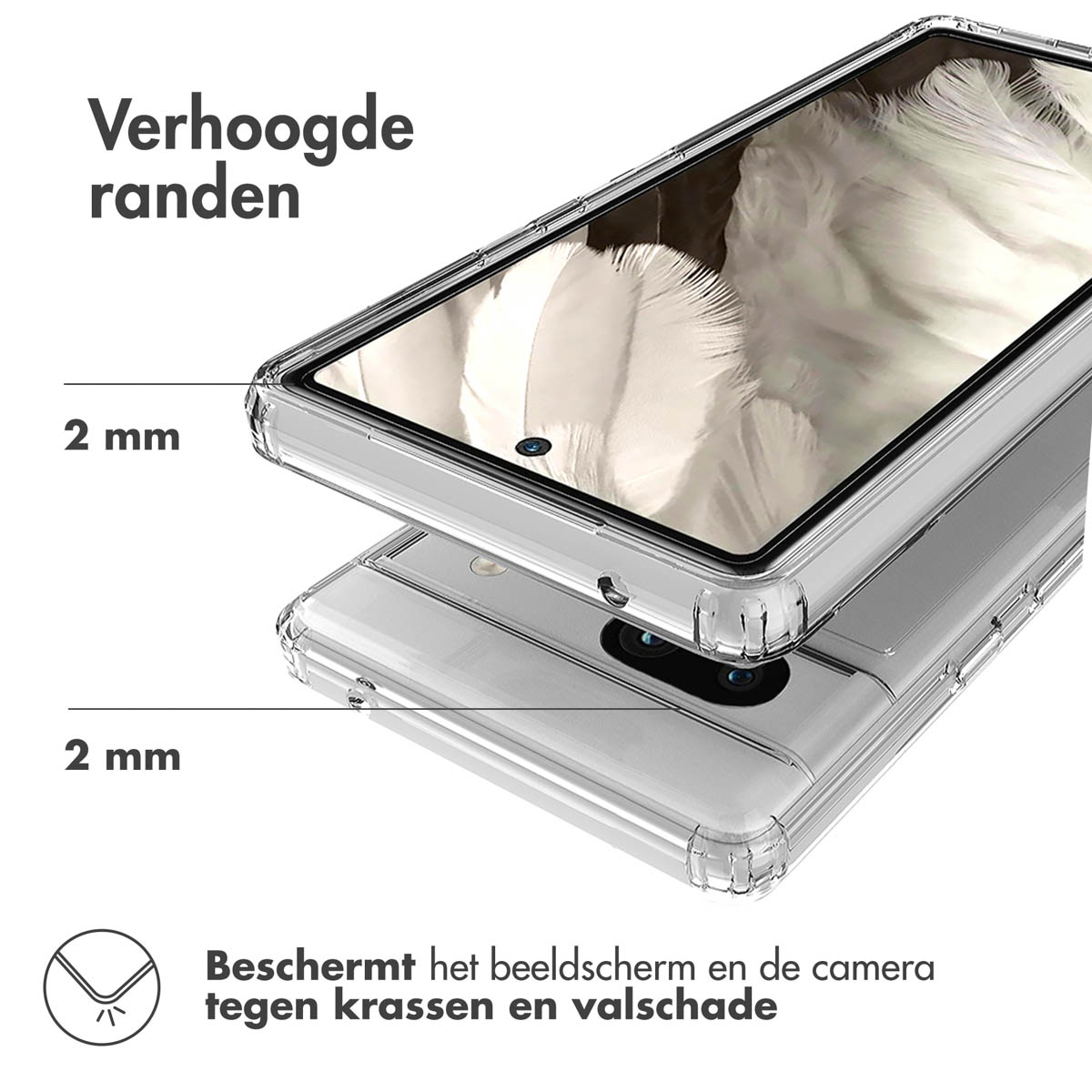 Accezz Xtreme Impact Backcover Google Pixel 8 - Transparant - Afbeelding 7