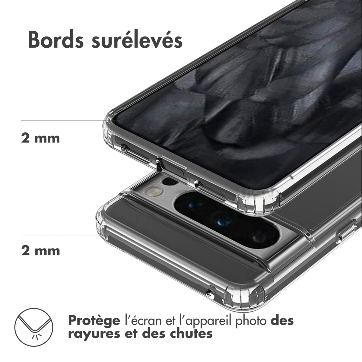 Accezz Xtreme Impact Backcover Google Pixel 8 Pro - Transparant - Afbeelding 8