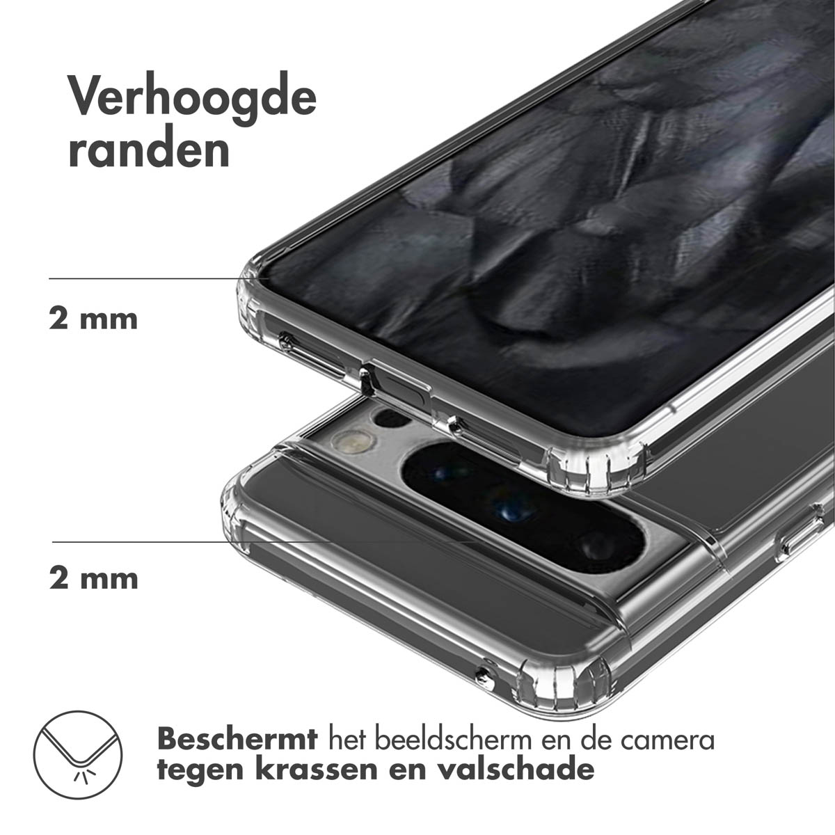 Accezz Xtreme Impact Backcover Google Pixel 8 Pro - Transparant - Afbeelding 7