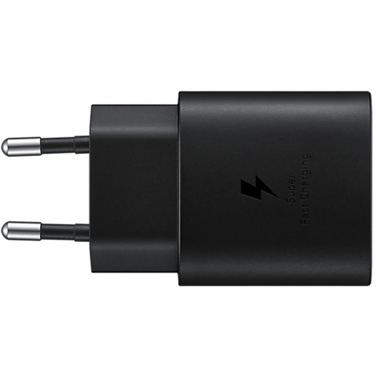 Samsung Originele USB-C naar USB-C kabel - 1 meter - 25 Watt - Zwart + Originele Fast Charging Adapter USB-C Oplader - In Fabrieksverpakking - 25 Watt - Zwart - Afbeelding 2