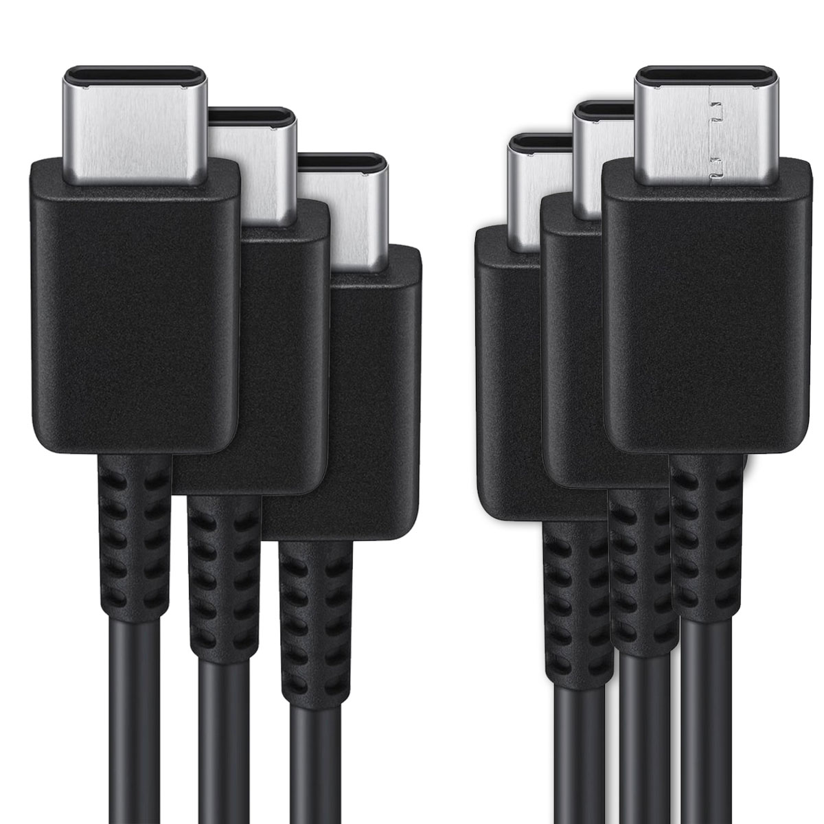Samsung 3x Originele USB-C naar USB-C kabel in Fabrieksverpakking - 1 meter - 25 Watt - Zwart - Afbeelding 2