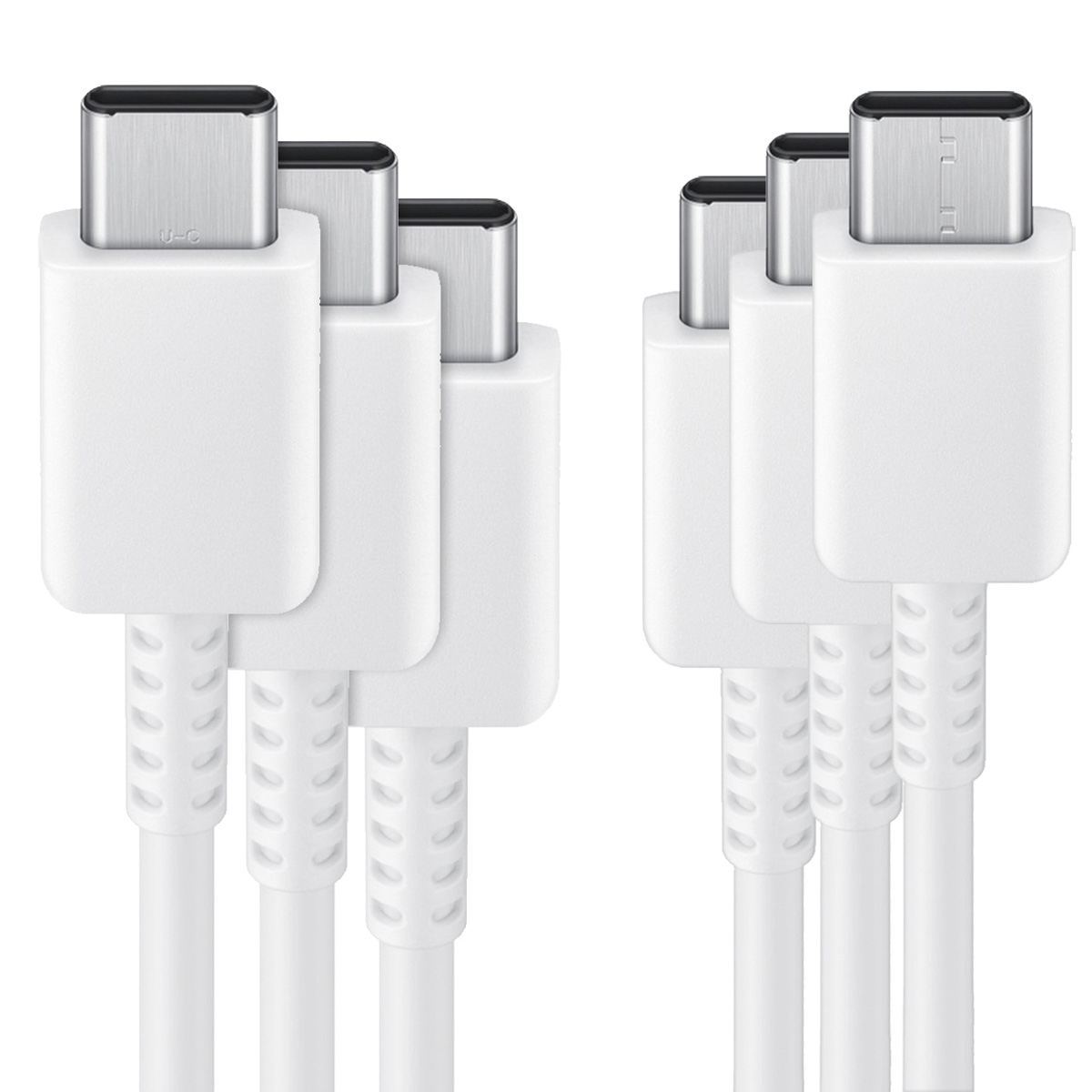 Samsung 3x Originele USB-C naar USB-C kabel in Fabrieksverpakking - 1 meter - 25 Watt - Wit - Afbeelding 2