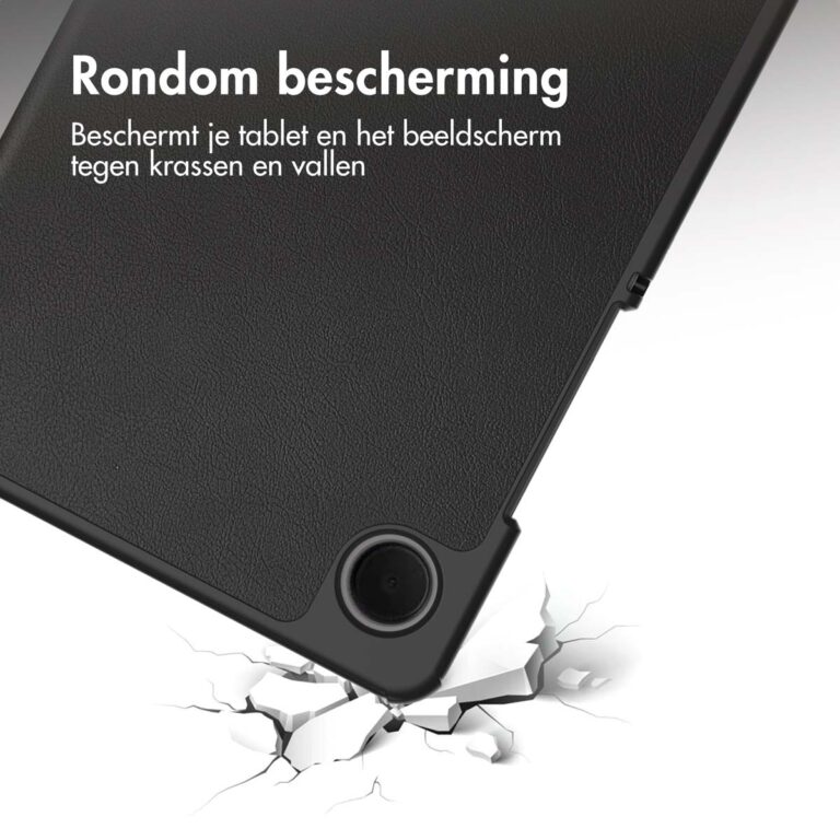 Accezz Trifold Bookcase Samsung Galaxy Tab A9 8.7 inch - Zwart - Afbeelding 3