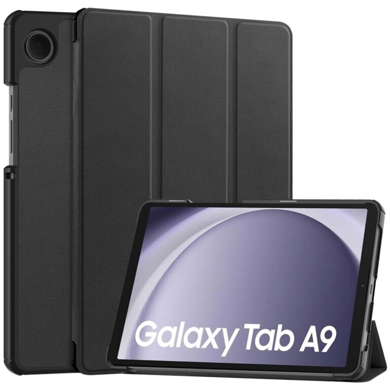 Accezz Trifold Bookcase Samsung Galaxy Tab A9 8.7 inch - Zwart - Afbeelding 4