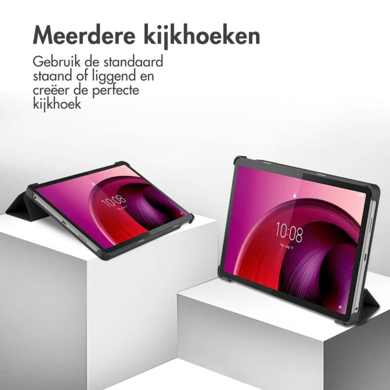Accezz Trifold Bookcase Lenovo Tab M10 5G - Zwart - Afbeelding 2