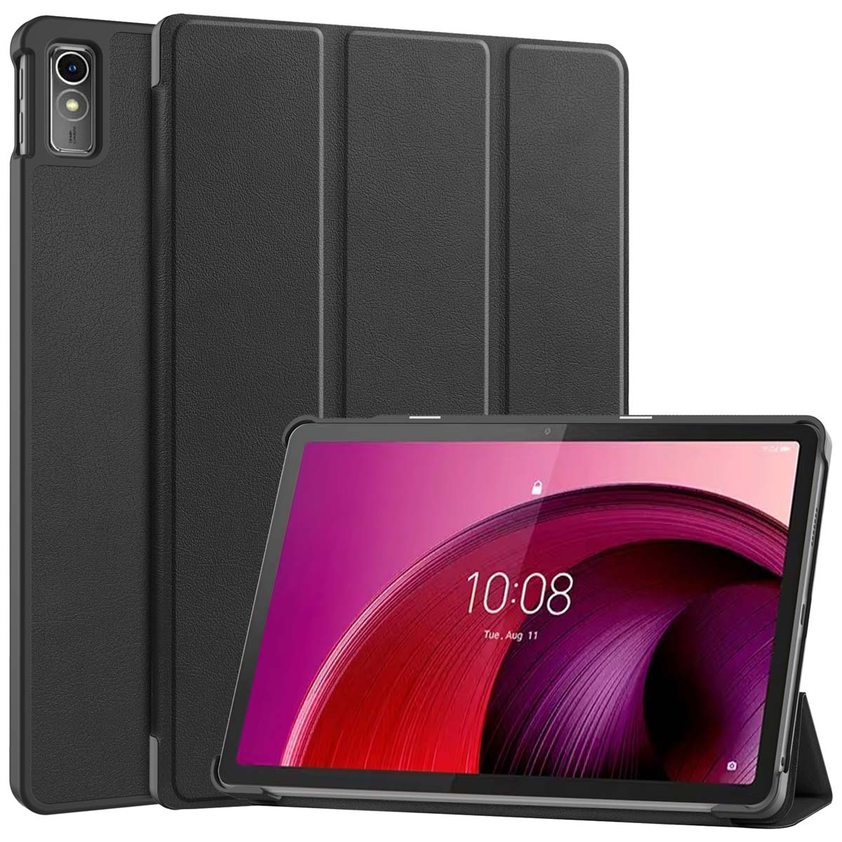 Accezz Trifold Bookcase Lenovo Tab M10 5G – Zwart