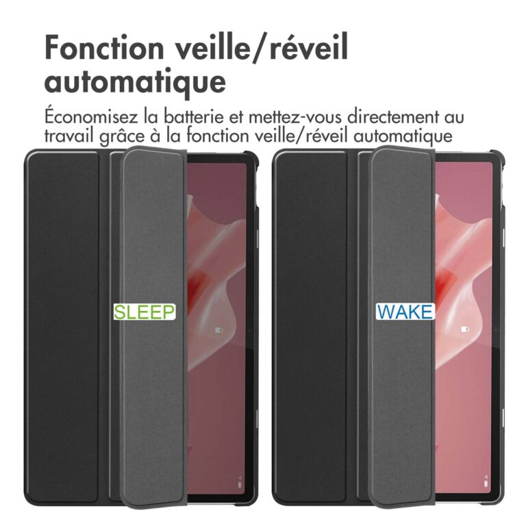 Accezz Trifold Bookcase Lenovo Tab P12 - Zwart - Afbeelding 8