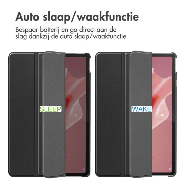 Accezz Trifold Bookcase Lenovo Tab P12 - Zwart - Afbeelding 3