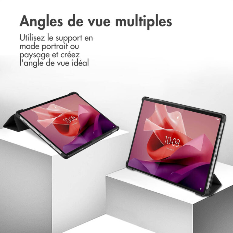 Accezz Trifold Bookcase Lenovo Tab P12 - Zwart - Afbeelding 6