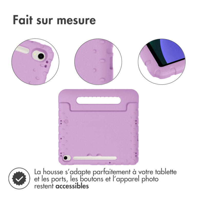 Accezz Kidsproof Backcover met handvat Samsung Galaxy Tab S9 11.0 inch / Tab S9 FE 10.9 inch / S10 FE - Lila - Afbeelding 7