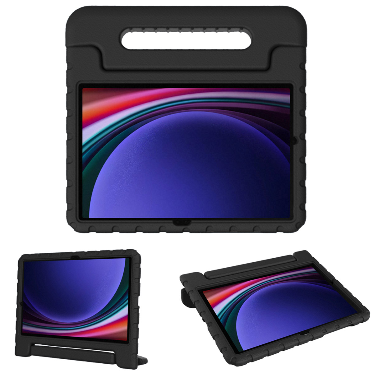 Accezz Kidsproof Backcover met handvat Samsung Galaxy Tab S11 / S9 11.0 inch / S10 Lite / S10 FE / S9 FE 10.9 inch - Zwart - Afbeelding 10