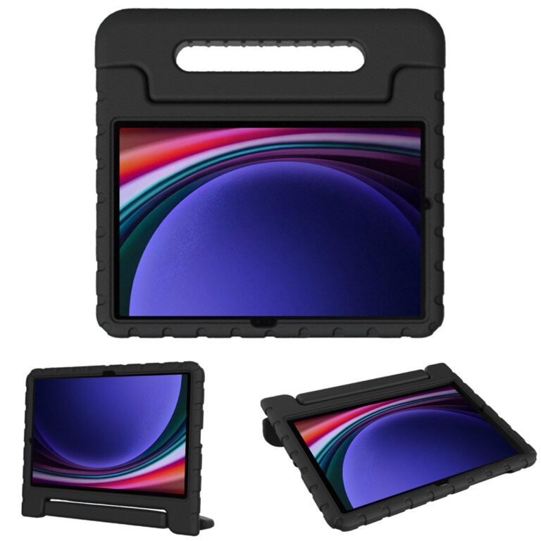 Accezz Kidsproof Backcover met handvat Samsung Galaxy Tab S9 11.0 inch / Tab S9 FE 10.9 inch / S10 FE - Zwart - Afbeelding 10